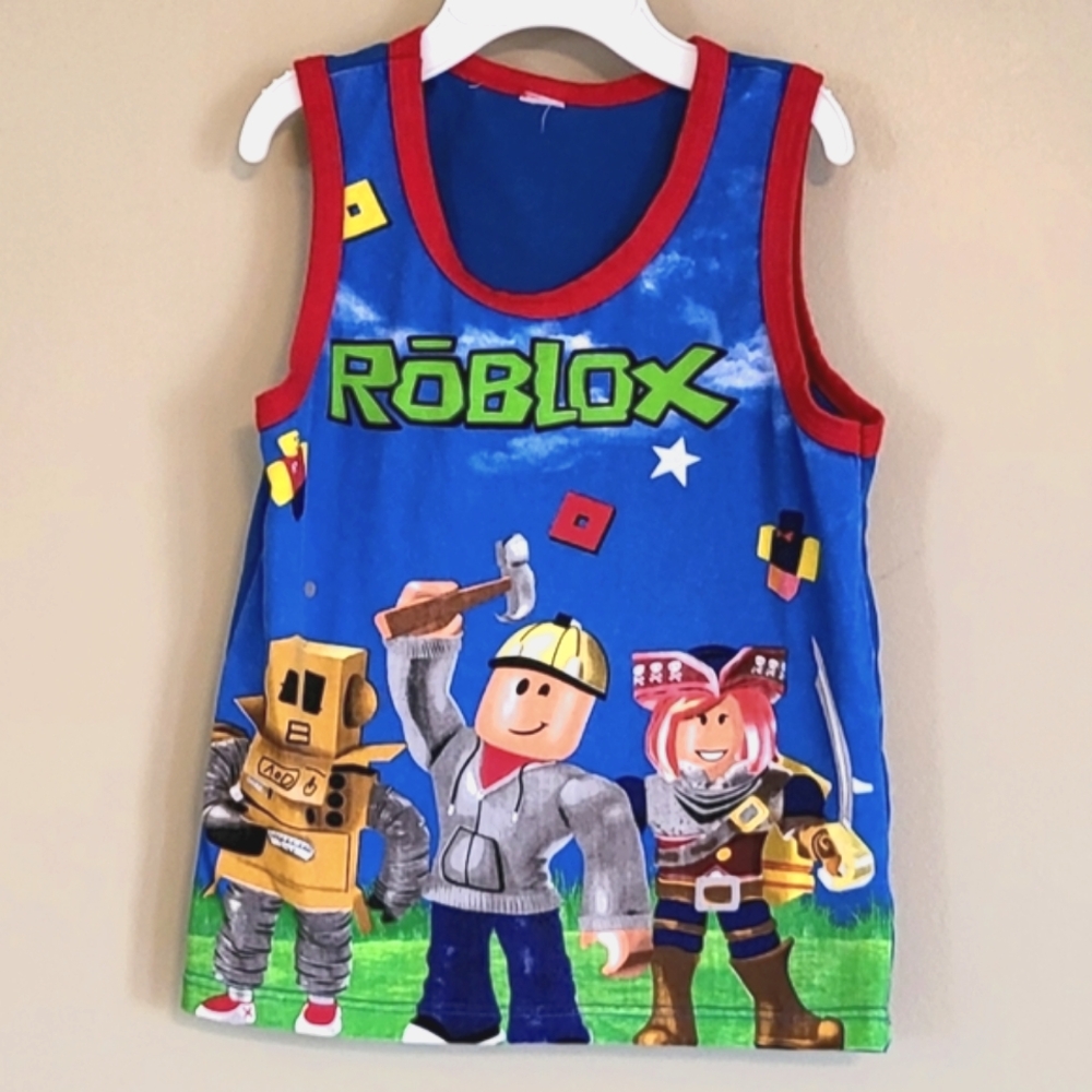 Roblox character colorful tank top